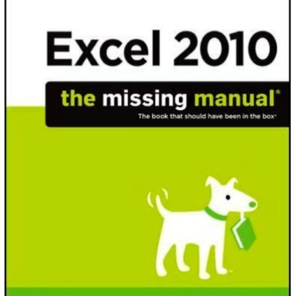NEW Excel 2010: The Missing Manual 1st Edition - Picture 2 of 2